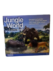 Peterkin Classics Jungle World 3-teiliges Set - inkl. Nashorn, Elefant & Löwe - Bild 1 von 2