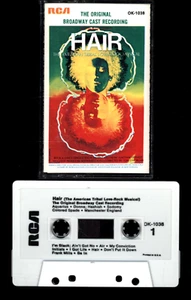 HAIR ORIGINAL BROADWAY CAST RECORDING AUDIO CASSETTE TAPE - Picture 1 of 1