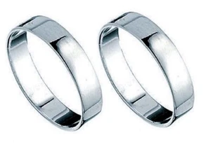 Paar Faszienring 0,5 cm. silber 925 band geschenk weihnachten herren damen - Bild 1 von 3