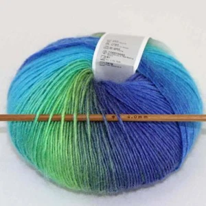 C New 1Skein*50g Cashmere Wool Rainbow Wrap Shawl Knitting Hand Knitwear Yarn 11 - Picture 1 of 24