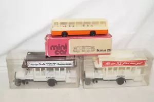 mini car 2* Berliner Kraft Omnibus 1/50 1* Ikarus 260 DDR Ostalgie Kunststoff - Bild 1 von 10
