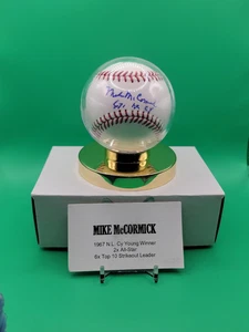 Mike McCormick Autographed Baseball 1967 Cy Young NL Winner - Picture 1 of 3