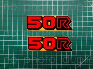 84' 1984 Z50R side cover 2pc decals stickers number plate pegatinas Z50 calcos - Picture 1 of 2