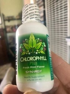 Liquid Chlorophyll PLUS by Synergy - Mint Flavor - 1 Bottle / 2oz - FRESH! - Picture 1 of 3