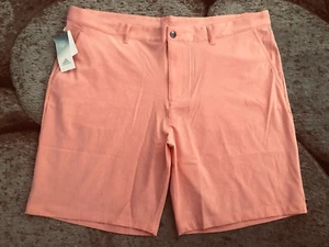 Adidas Crosshatch 9" Golf Shorts Mens Size 42" Corfus Orange NWT $75.00 - Picture 1 of 4