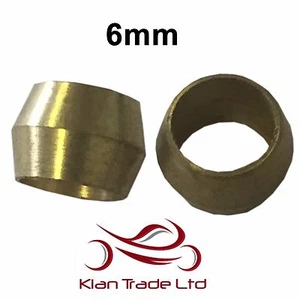 6mm - 10PCS BRASS COMPRESSION OLIVES PLUMBING FITTINGS ADAPTER  - Picture 1 of 1