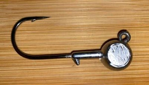 10 Flounder Fluke Round Jig Heads 3/4oz-3oz BIG EYE Striper 2x STRONG HOOKS - Picture 1 of 1
