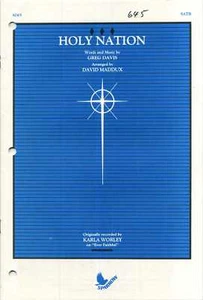 Holy Nation SATB Sheet Music with Piano Accompaniment and Guitar Chords - Picture 1 of 1