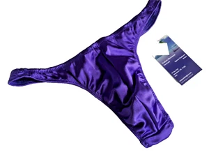 Mens Custom Handmade Ebabee6464 USA thongs nylon tricot lingerie fabric Lined  m - Picture 1 of 2