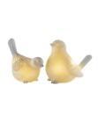 Dekoracyjne figurki LED ptaki zestaw 2 szt. Polyresin Worldbild Figurki ciepły biały 12 cm Towar B