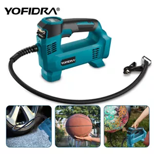 Battery Compressor Digital Display Air Pump for Sport Balls Car Motorcycle Bike - Picture 1 of 13