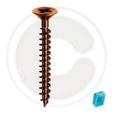 cf 30 pz viti vite panel acciaio bronzato testa piana Ø 4x40 mm taglio croce - Immagine 1 di 2