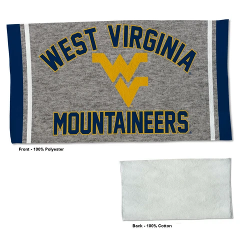 WVU Mountaineers Large 22 in x 42 in Yoga Workout Golf Towel Cover
