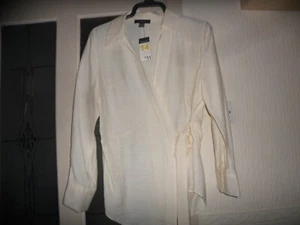 primark pale yellow wrap blouse 14 NWT - Picture 1 of 6