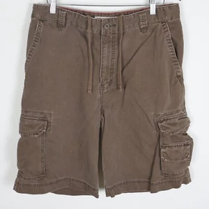 VTG Mossimo Cargo Shorts Mens 34 Brown Grunge Paratrooper Baggy Skate Y2K - Picture 1 of 11