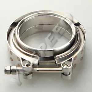 1.5'' to 4'' Stainless Steel V Band Clamp Male/Female Flange Kit Turbo Downpipe - Picture 1 of 51