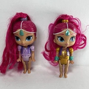 Lot Of 2 Shimmer And Shine Genie 6” Dolls Action Figures Mattel 2015 Complete - Picture 1 of 9
