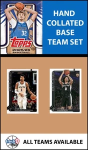 2025-26 Topps NBA Flagship Team Set Pre-Sale San Antonio Spurs Wembanyama - Bild 1 von 3