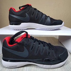 Nike Zoom Vapor 9.5 Tenis Roger Federer Negro/Rojo Para Hombre Talla 8 Nuevo 631458-007 - Imagen 1 de 7