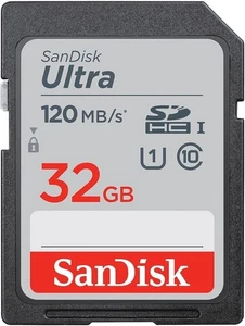 SanDisk Ultra Memory Card up to 120MB/sec Class 10 UHS-I V10 32 GB (Pack of 3)  - Picture 1 of 3