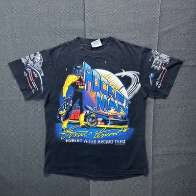 Camiseta Nascar Vintage 1994 Ernie Irvan Rocket Man Estampa Total Masculina Tamanho GG - Imagem 1 de 4