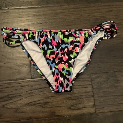 Bikini Bliss By Venus Negro Neón Tirantes Hipster Forrado Bikini Parte Inferior Talla Grande  Foto 1 de 4