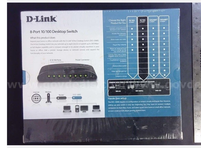 D-Link  DES (DES-1005E) 5-Ports External Ethernet Switch - Image 1 of 1