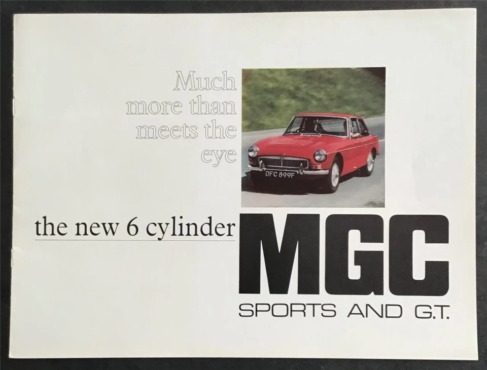 MG MGC SPORTS & GT Car Sales Brochure Sept 1967 #2468 - Image 1 of 4