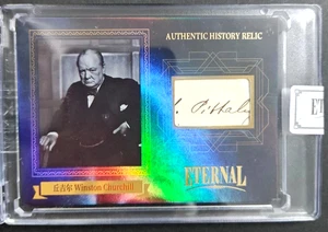 PM Winston Churchill 2024 Eternal #/D 04/75 Cut Handwritten Cursive Letter Relic - Bild 1 von 6
