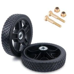 7 Inch Lawn Mower Wheels (2-pack) Fits Most Standard push Lawn Mowers, Inner ... - Picture 1 of 9