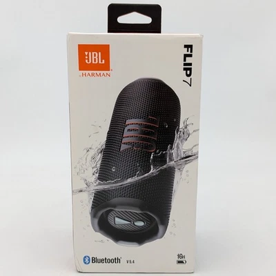 Altavoz portátil Bluetooth impermeable JBL Flip 7 en negro (JBLFLIP7BLKAM)  Foto 1 de 4
