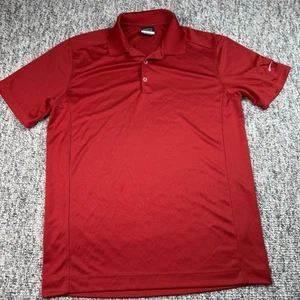 Nike Golf Mens Dri Fit Polo Shirt Size M Red Short Sleeve 465802-648 Performance - Picture 1 of 8