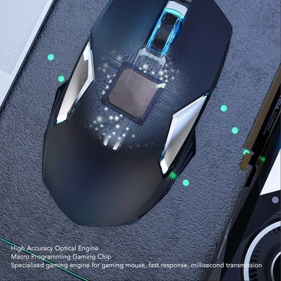 RGB Gaming Mouse Multifunction Ergonomic 7200 DPI Wired Optical Gaming Mouse - Image 1 of 4