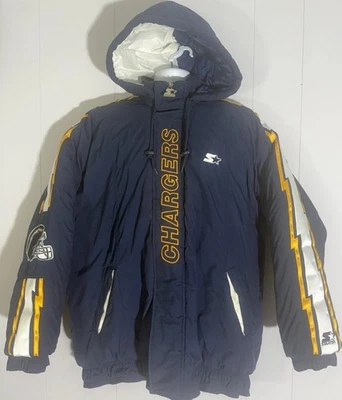 Chaqueta De Colección RARA San Diego Chargers Starter Lightning Bolts NFL Pro Line Para Hombres XL Foto 1 de 4