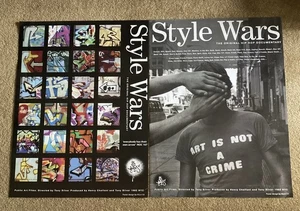Lot 2 Style Wars 1982 Filmplakate 24 x 18" - Graffiti / Street Art - NYC - Bild 1 von 9