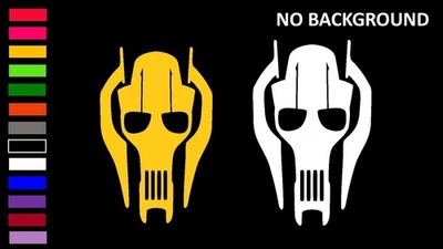 Adesivos decalques para carros, laptops, tablets GENERAL GRIEVOUS, STAR WARS - Imagem 1 de 4