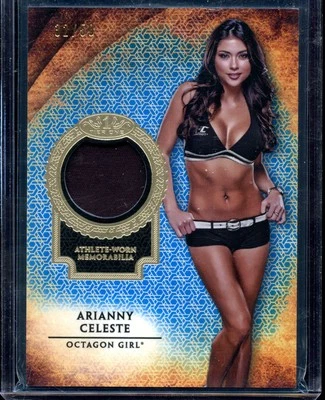 2018 Topps UFC Knockout Tier One Arianny Celeste Blue Worn Memorabilia /50 - Image 1 of 2