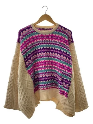77circa tejido y suéter (grueso) -- lana multicolor patrones totales usado Foto 1 de 4