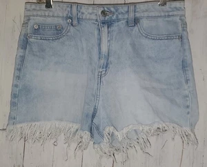 Pantalones Cortos True Craft Tiro Alto Puño Azul Denim Claro Talla 11 Juniors *S25 - Imagen 1 de 6