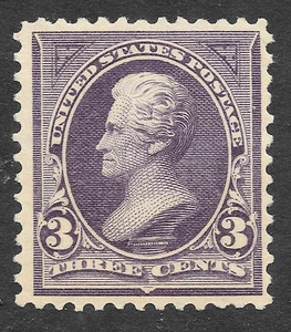 MNH 1895 3c Jackson Small Banknote Postage Stamp, Scott #268** - Picture 1 of 3