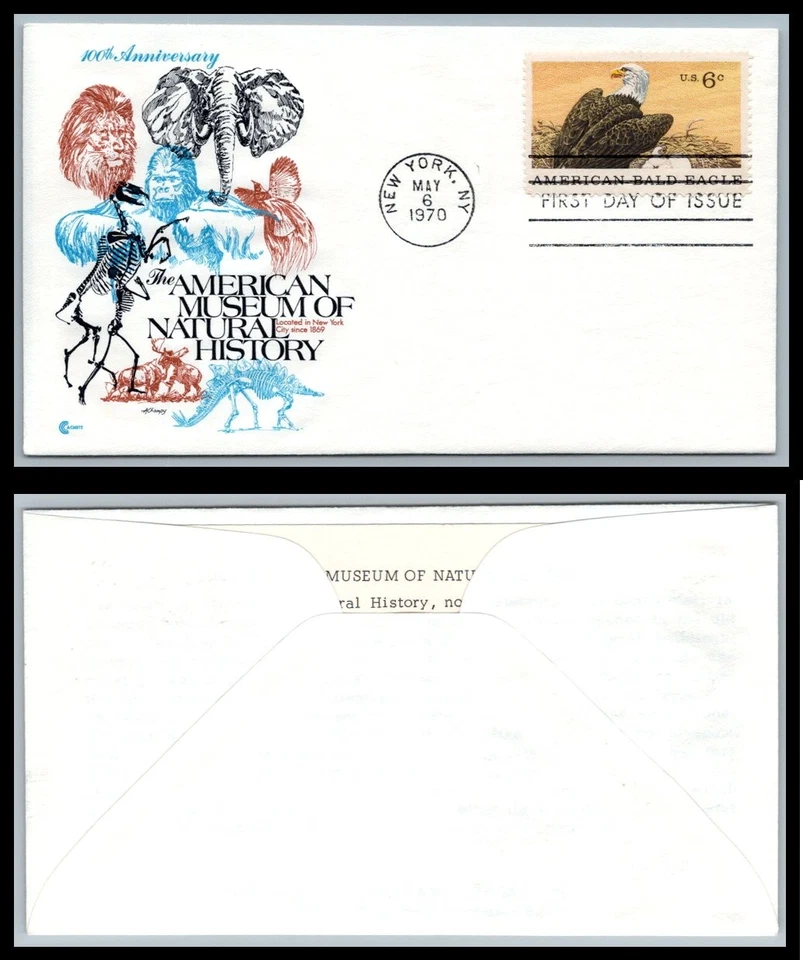US FDC # 1387 6c Natural History  CCCachets   1970, 9p9430 - Image 1 of 1