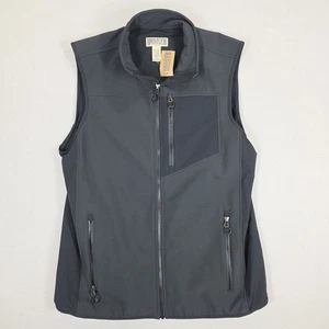 Chaleco Duluth Trading Chaqueta Para Hombres LT Negro Colinas Frente de Viento Softshell Cremallera Completa Nuevo con Etiquetas - Imagen 1 de 10
