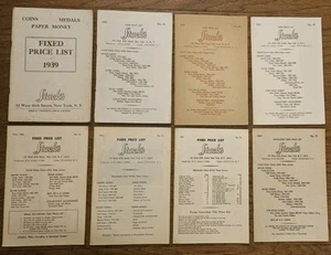 8 Vintage 1939 to 1969 Stack's Coins Fixed Price Lists - Picture 1 of 2