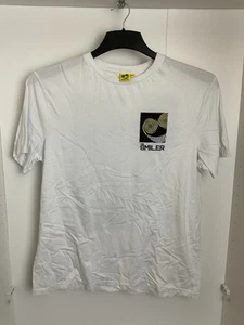 Alton Towers The Smiler Statistics Data T-Shirt XL White Rare Retired - Picture 1 of 3