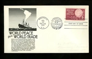 US FDC #1129 Anderson M-1 1959 Washington DC World Peace Through World Trade HC - Picture 1 of 2