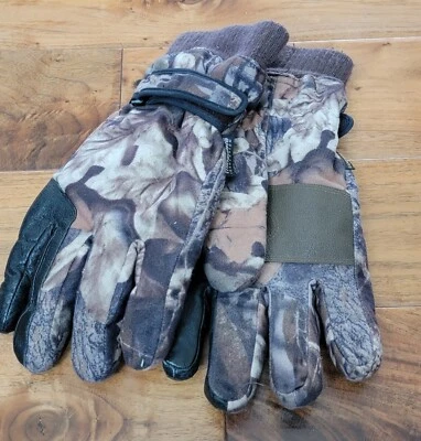 Gamehide Mens Large Camo Camouflage Gloves Thinsulate - Image 1 of 4