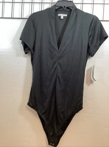 Signature Studio Women Black Bodysuit Size Large SKU # 59971 - Picture 1 of 5