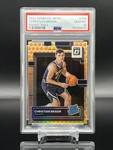 2022-23 Donruss Optic CHRISTIAN BRAUN ORANGE BASKETBALLS SP PSA 10 #238 POP 2 💎 - Picture 1 of 2
