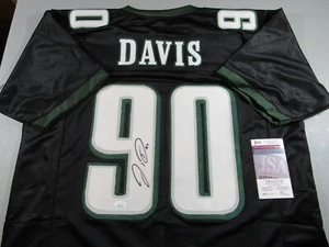 Jordan Davis Philadelphia Eagles Signed Autograph Pro Style Custom Jersey JSA - Picture 1 of 3