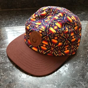 Smokey Bear MAD Engine Native American Pattern Felt 5-panel Strapback Camp Hat - Picture 1 of 6